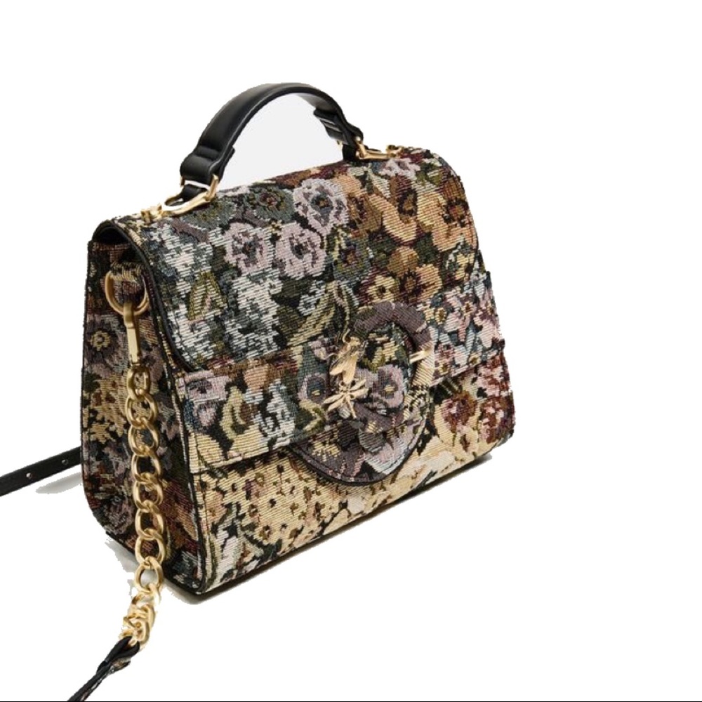 Zara tapestry bag